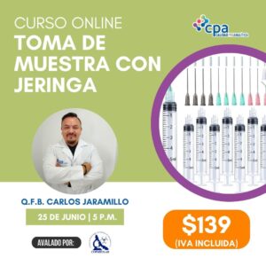 Toma de muestra con Jeringa